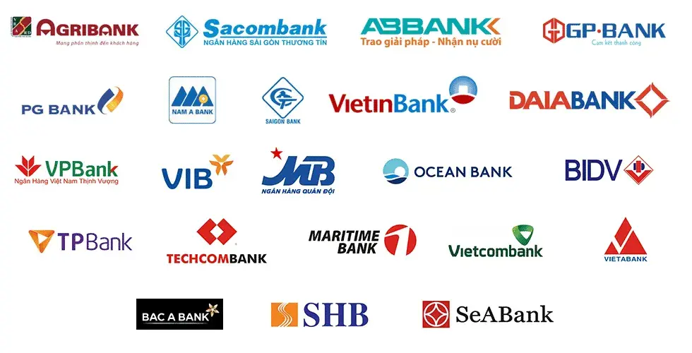 Các ngân hàng hỗ trợ nạp tiền tại K8