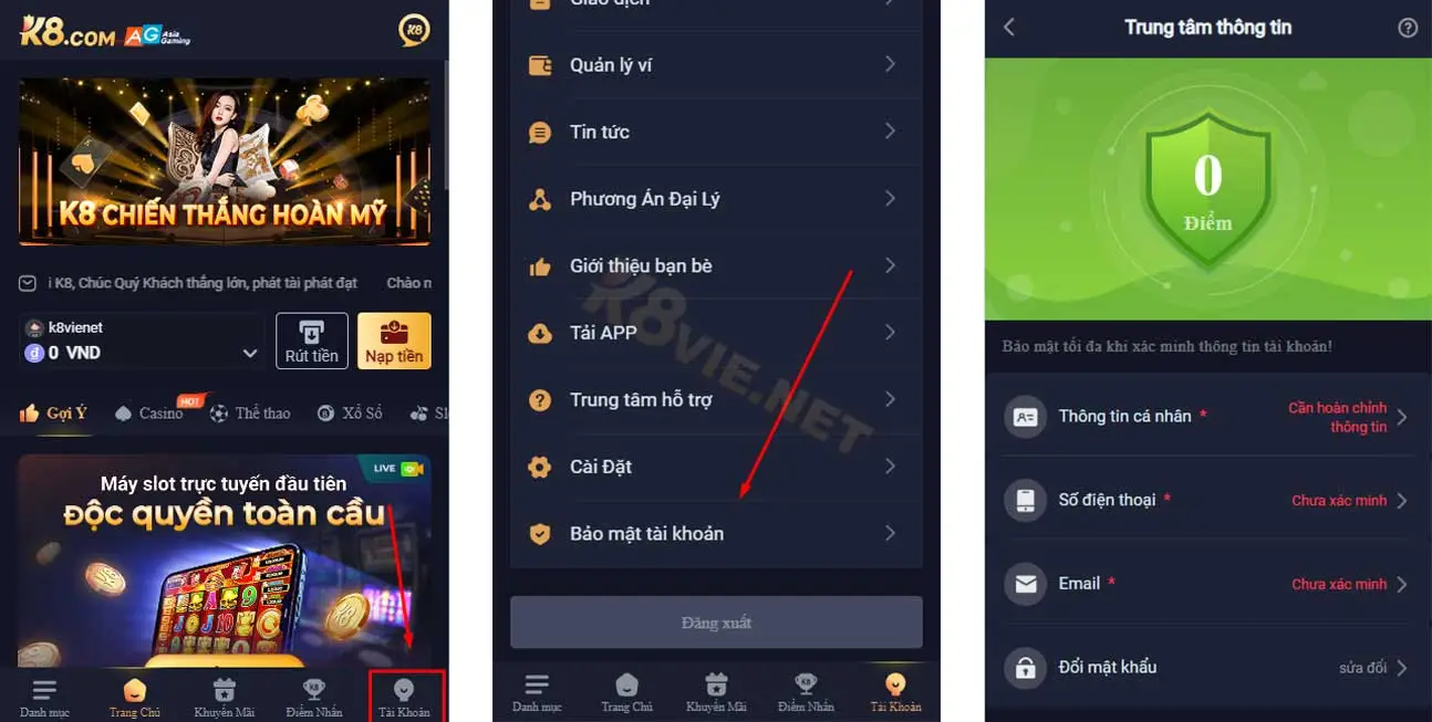 Cập nhật thông tin cá nhân