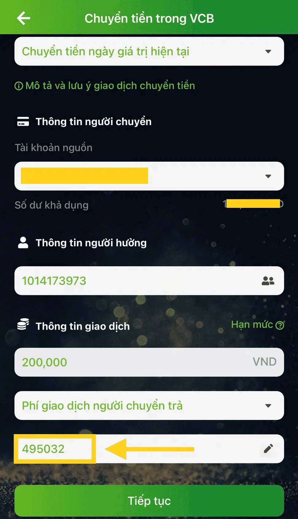 Hướng dẫn nạp tiền bằng hình thức chuyển khoản ngân hàng