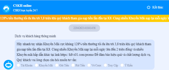 Chăm sóc khách hàng bestk8