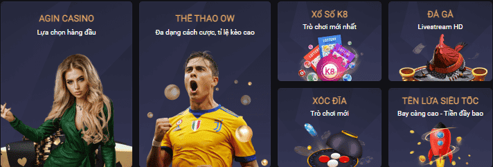 Kho game k8vn đa dạng