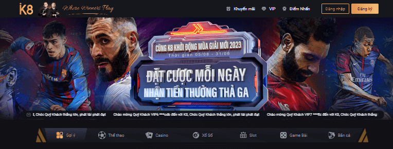 Giao diện k8vietnam