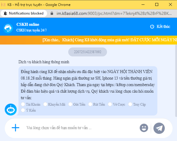 Hệ thống chăm sóc khách hàng chuyên nghiệp