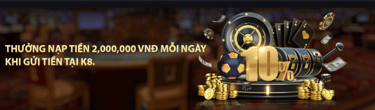 khuyến mãi thưởng nạp tiền hàng ngày